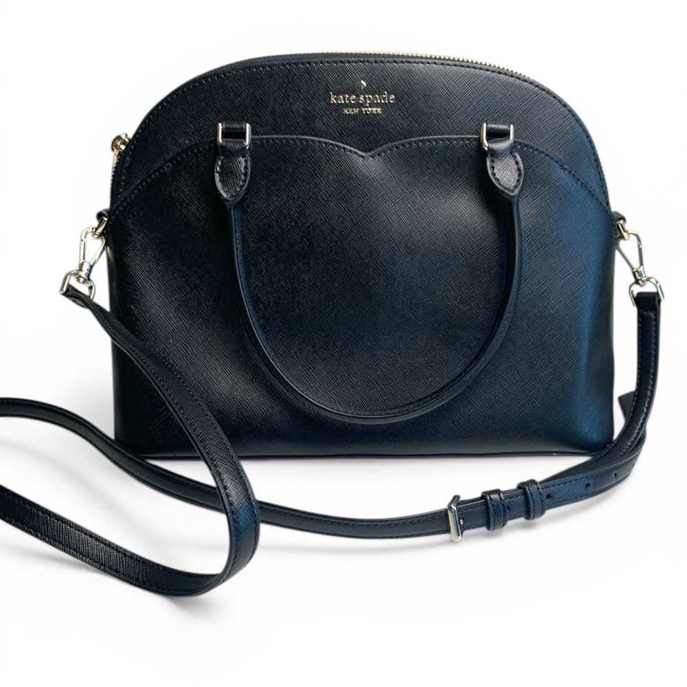 Kate Spade NWOT Black Bag w Crossbody Strap, Gold Hardware